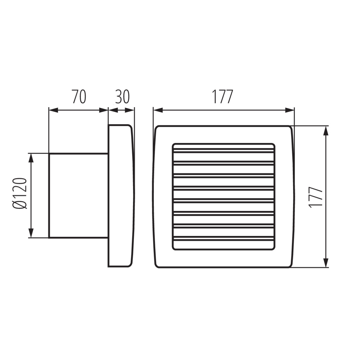 AOL 120HT ventilátor