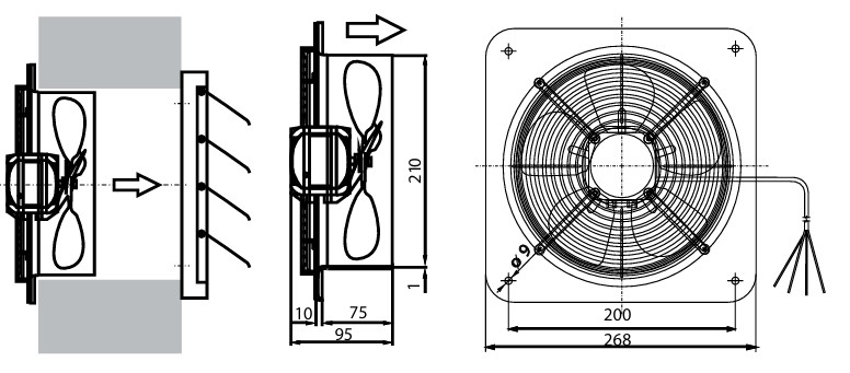 C 200 elszívó ventilátor