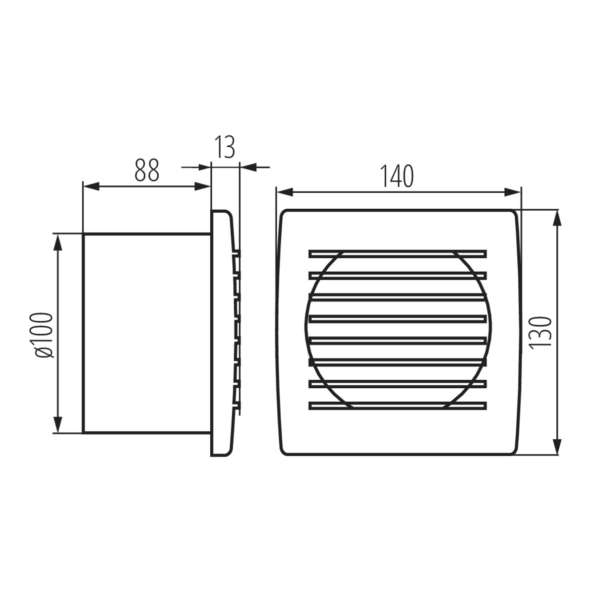 EOL 100B SF ventilátor