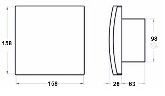 VULKAN VK100L ventilátor