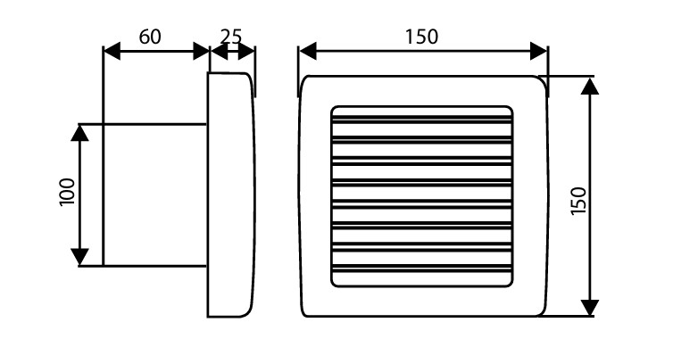 ZEFIR 100B ventilátor